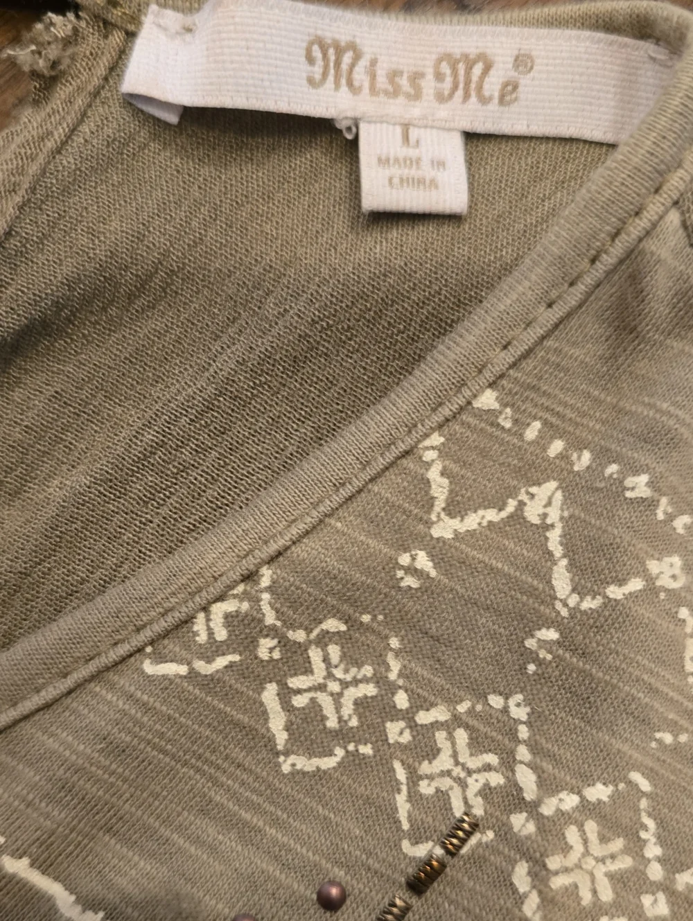 Miss Me Embroidered Keyhole Tie-Back Tank - Picture 5 of 5